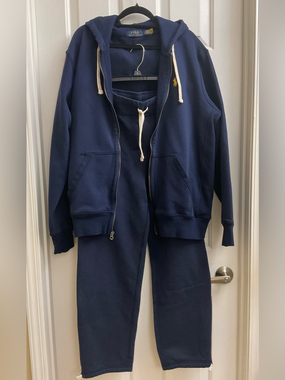POLO BY RALPH LAUREN Men’s Zip Hoodie & Jogger Set Size L